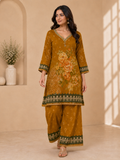 Women's Mustard Floral Printed Coord set